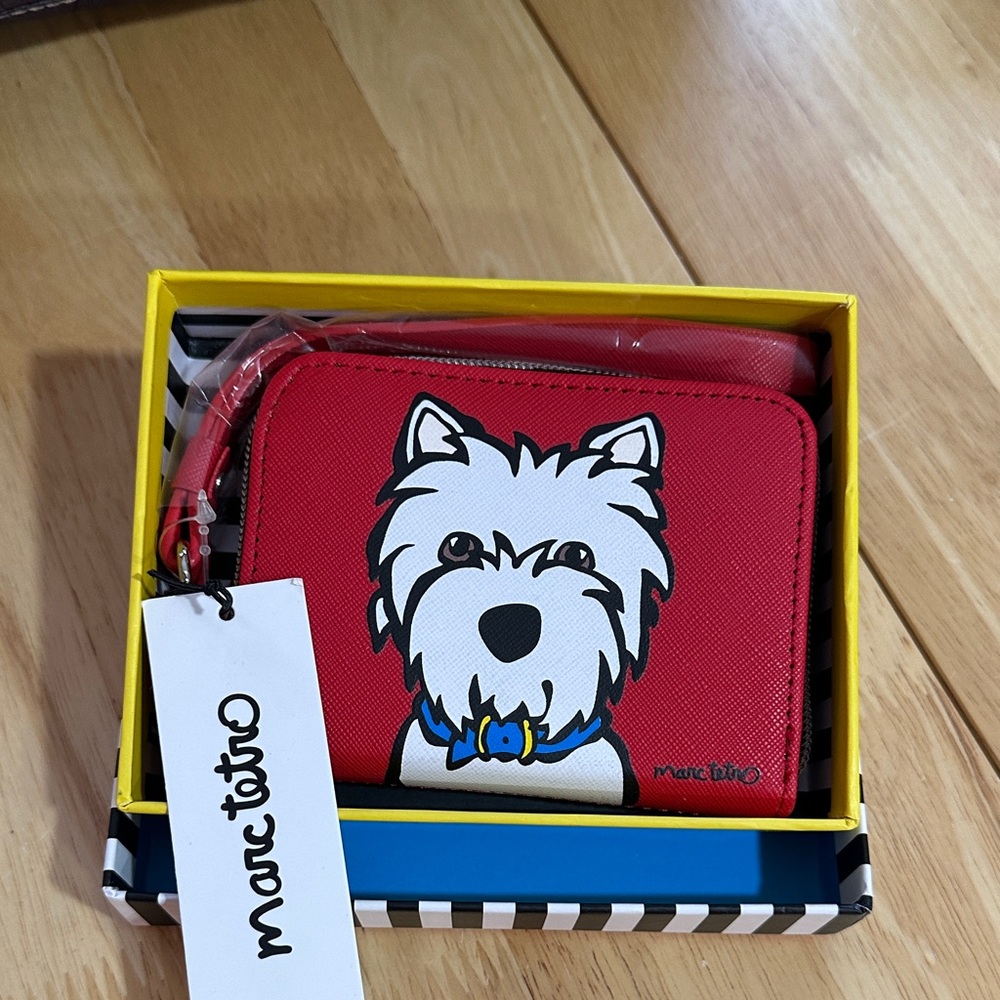Marc Tetro NWT Red Dog Wallet - Picture 2 of 6